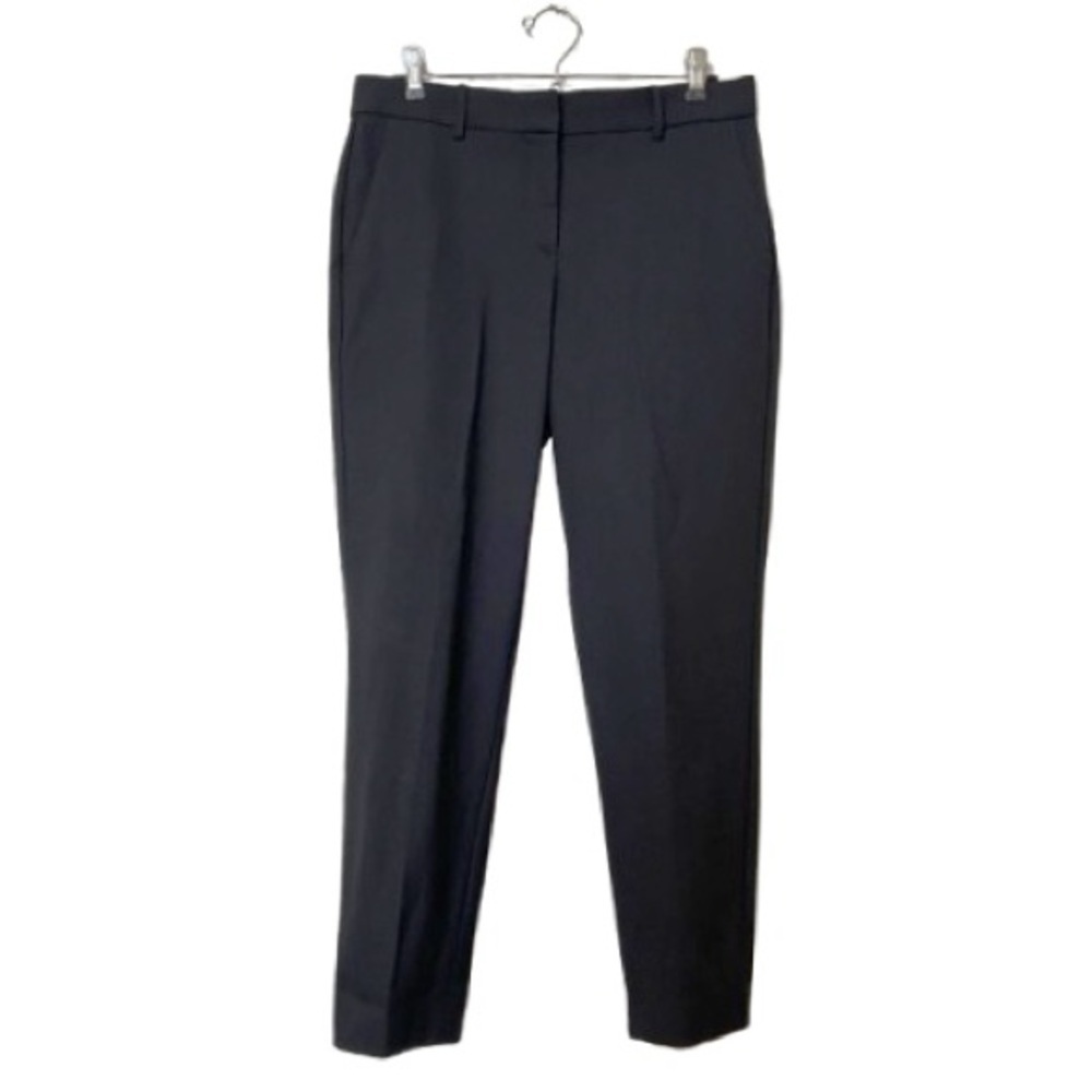 Theory Black Wool Straight Leg Trousers - Sz 4